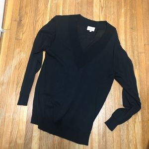 Black Wilfred Knit V Neck Sweater